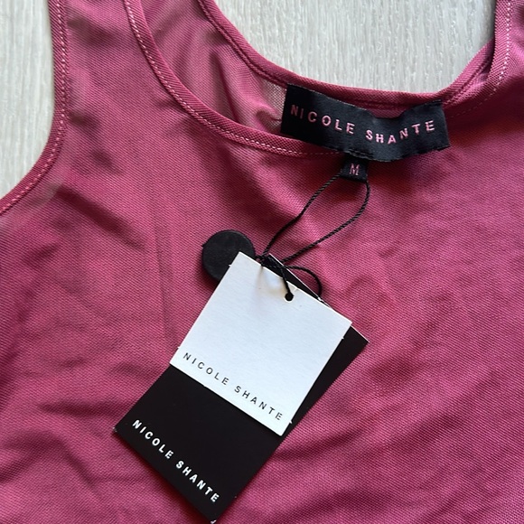 NWT Nicole Shante mesh tank top // Size medium - Picture 2 of 3